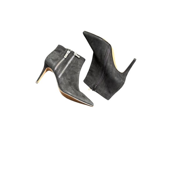 Dune London Women's Black Suede Pointed Toe Ankle Boots Size 40/10 - Picture 1 of 12